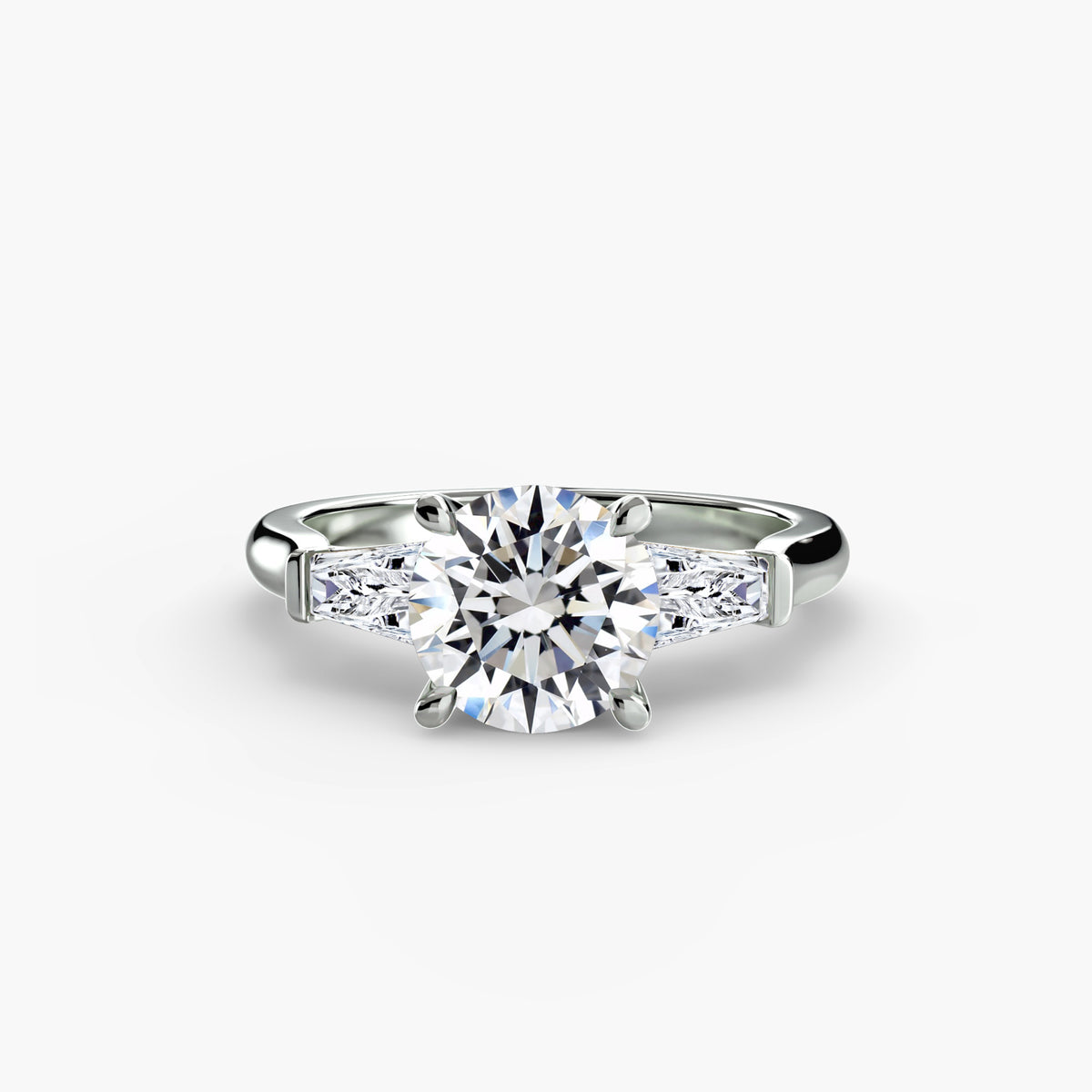 The Madeleine Baguette Three-Stone Ring