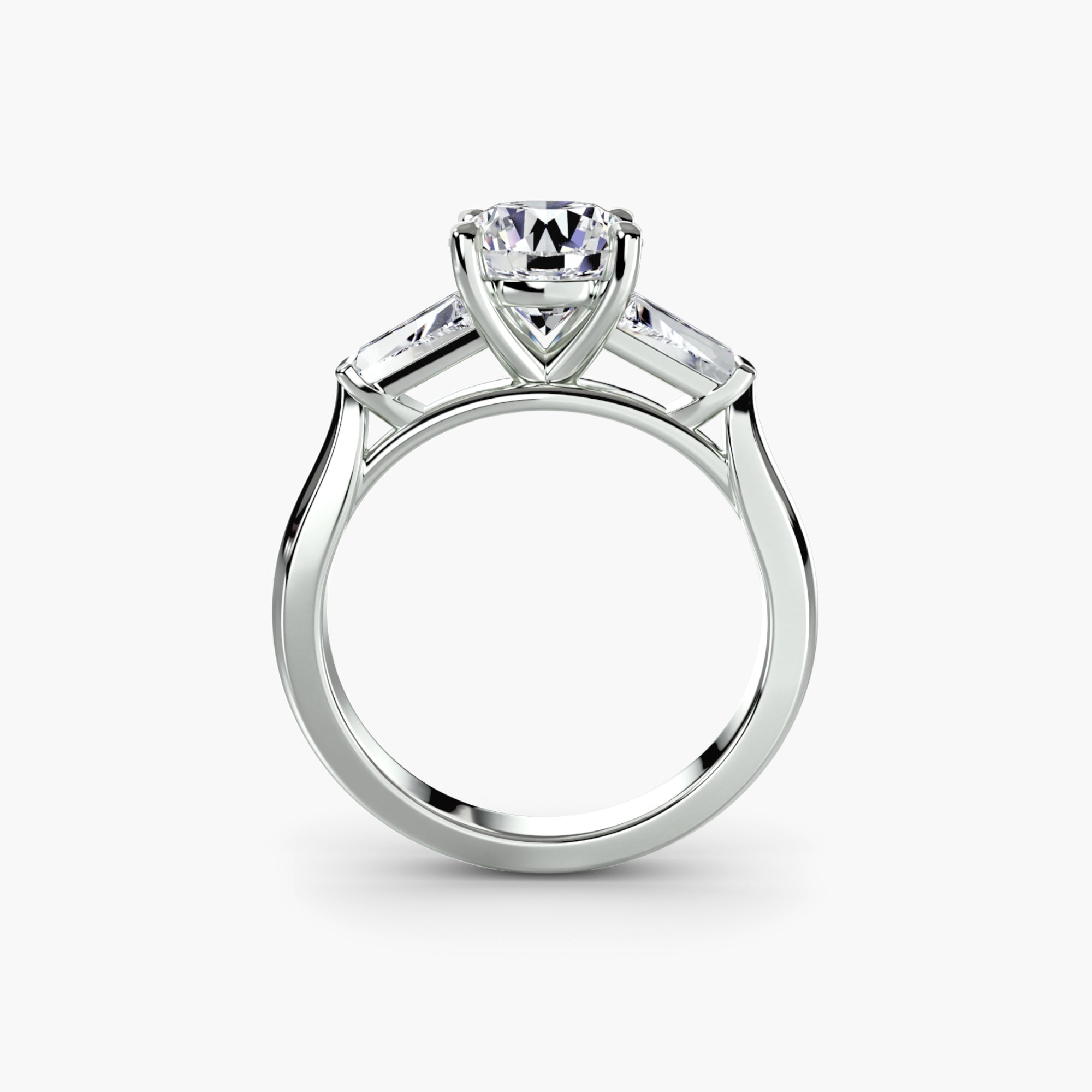 The Madeleine Baguette Three-Stone Ring