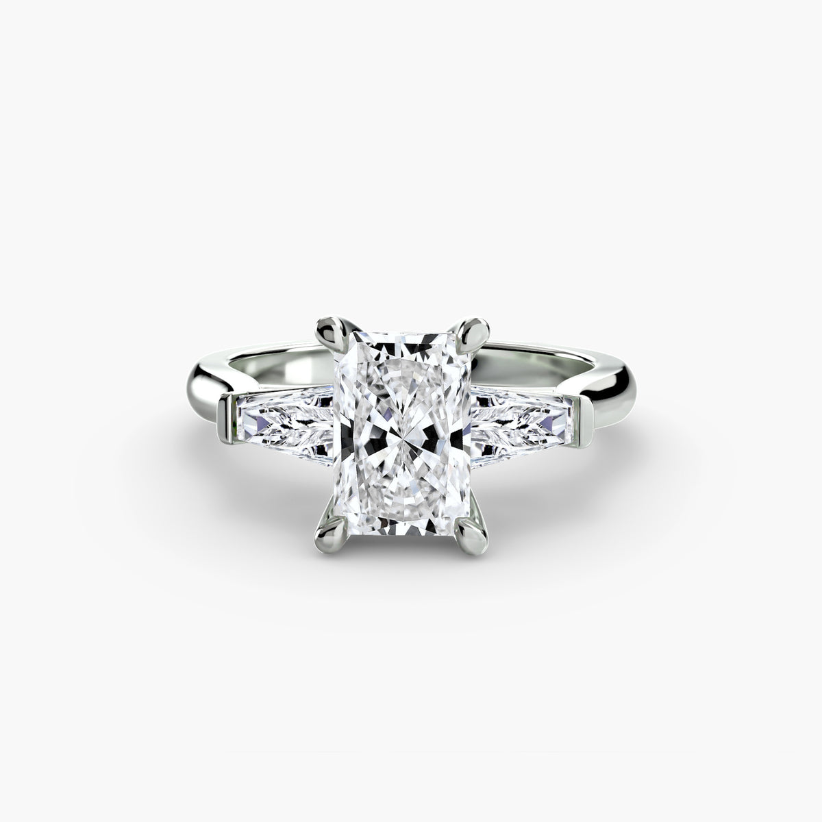 The Adrienne Baguette Three-Stone Ring