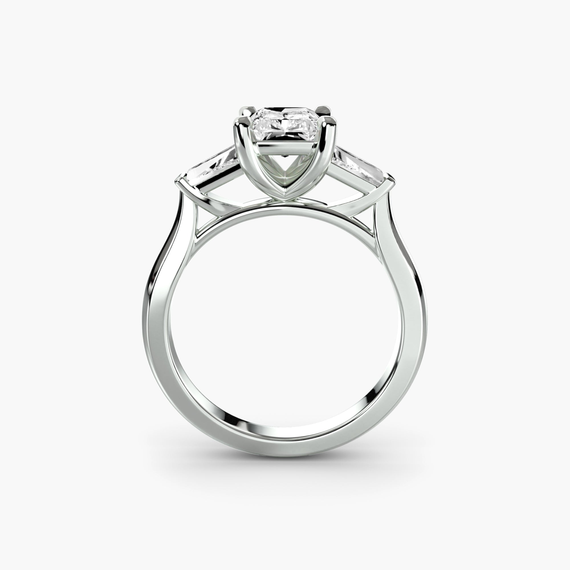 The Adrienne Baguette Three-Stone Ring