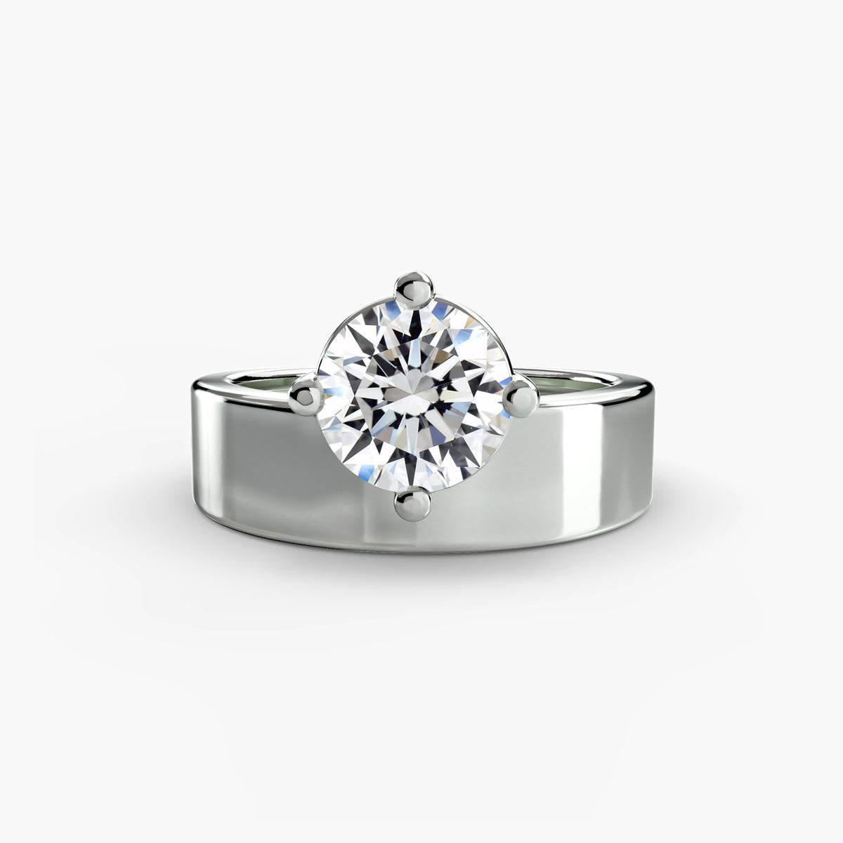 The Sienna Wide Band Solitaire