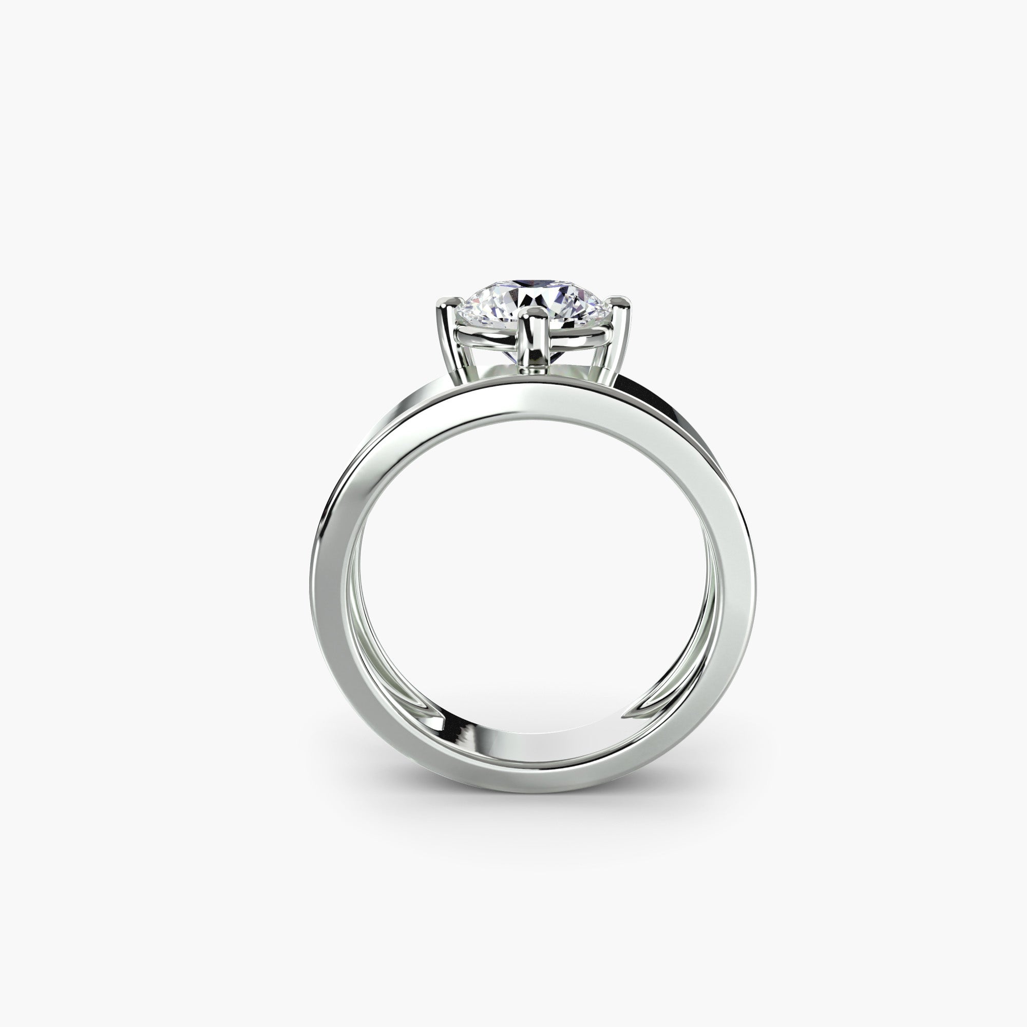 The Sienna Wide Band Solitaire