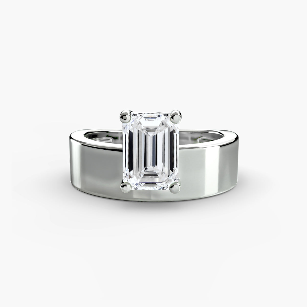The Bianca Wide Band Solitaire