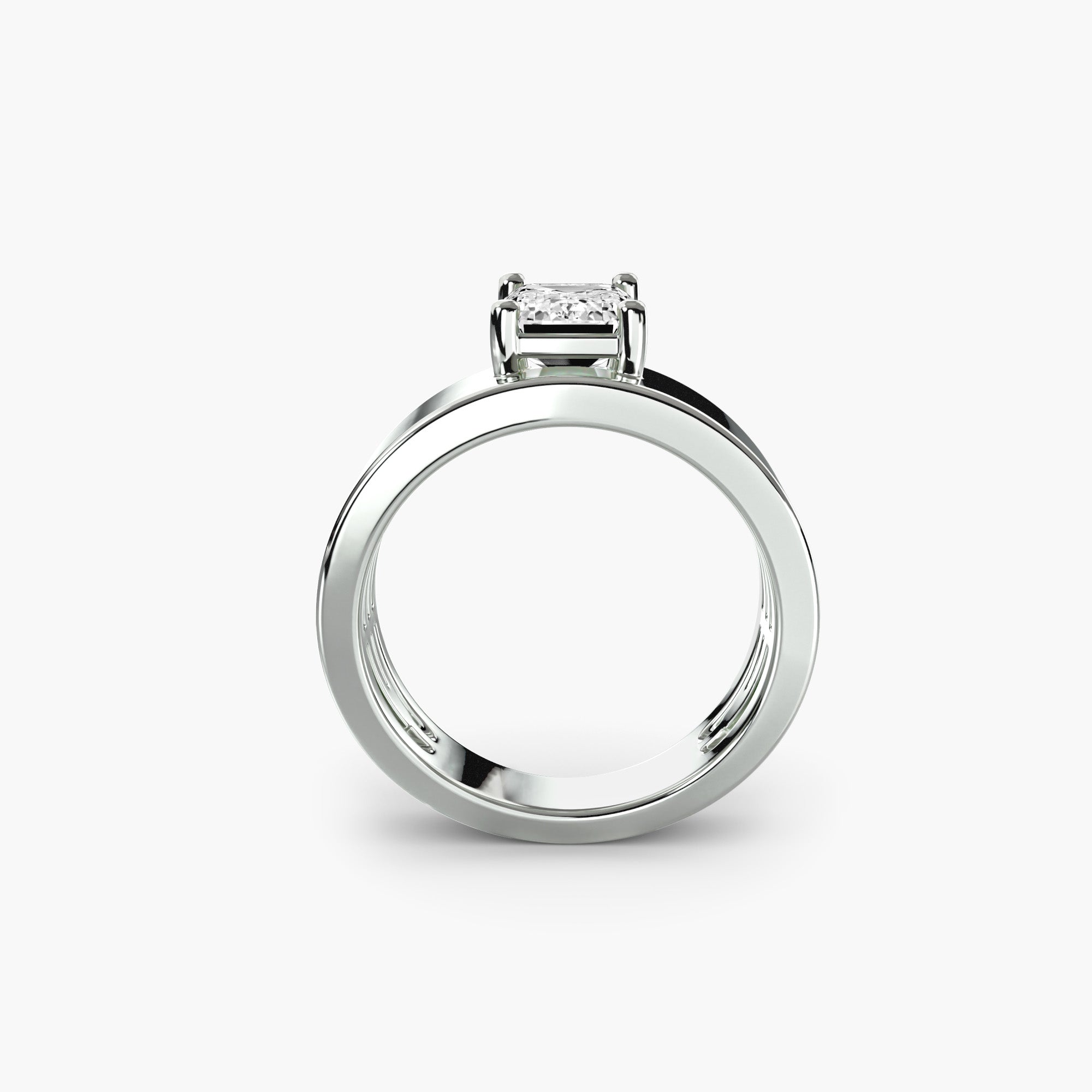 The Bianca Wide Band Solitaire