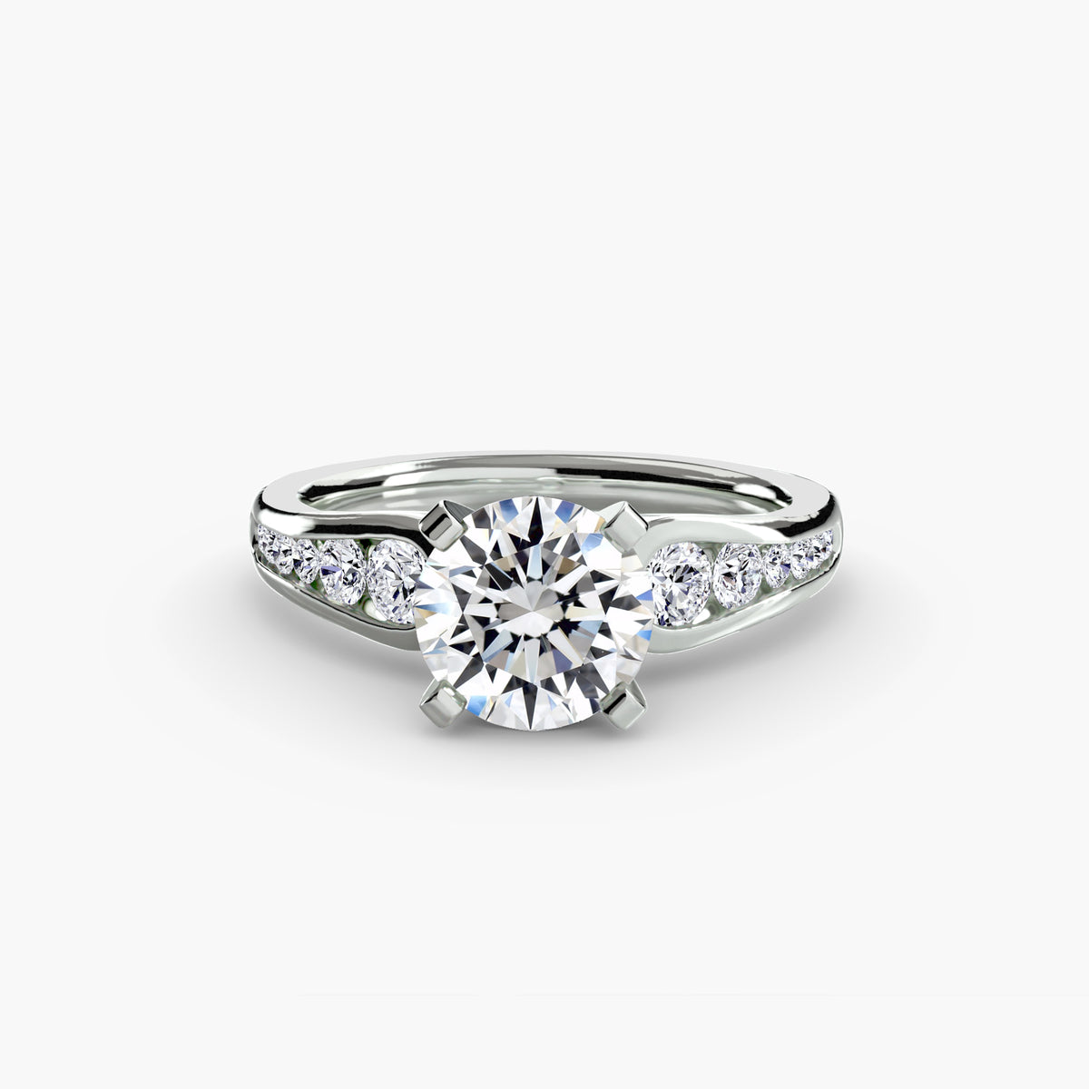 The Emilia Pavé Solitaire