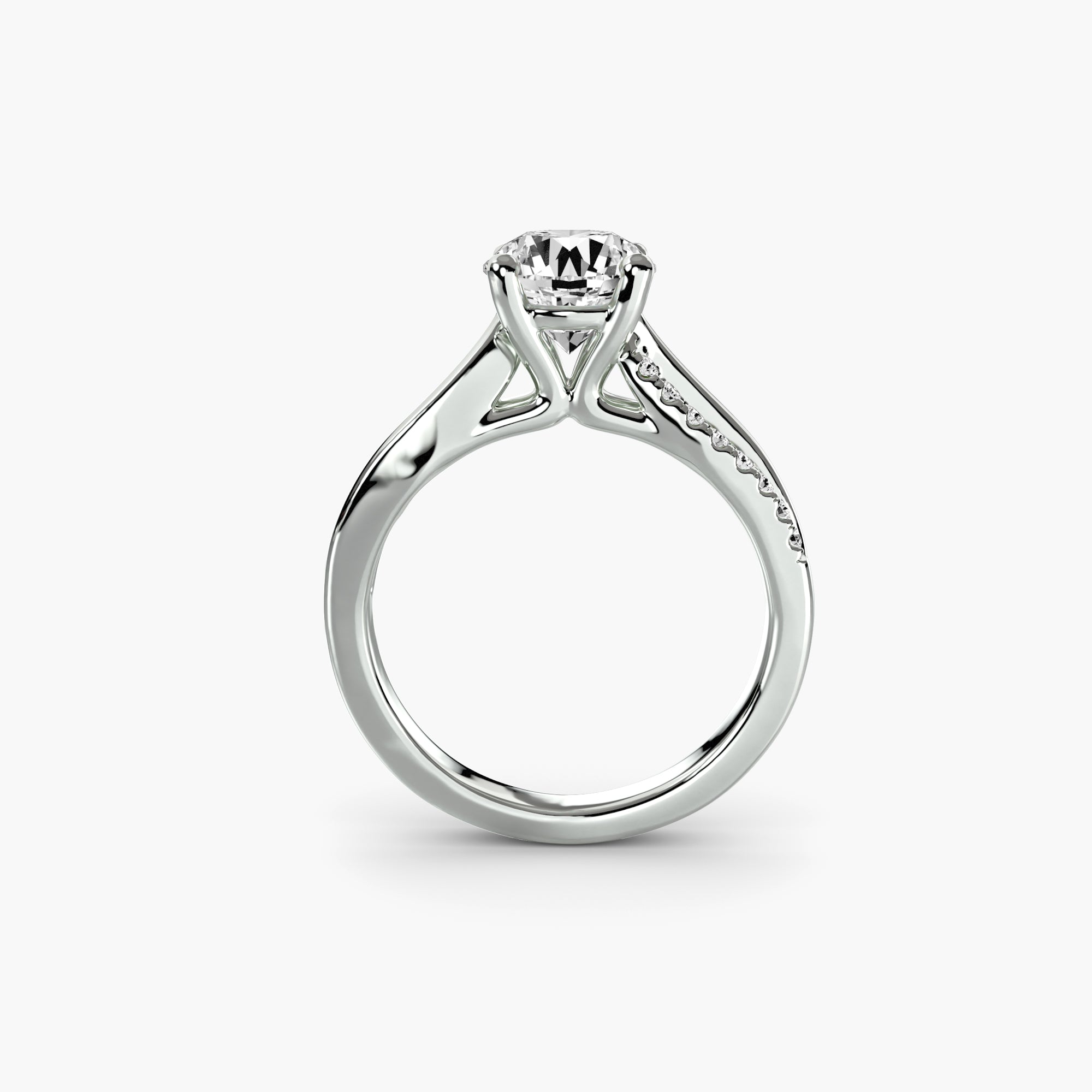 The Violetta Split Shank Pavé Ring