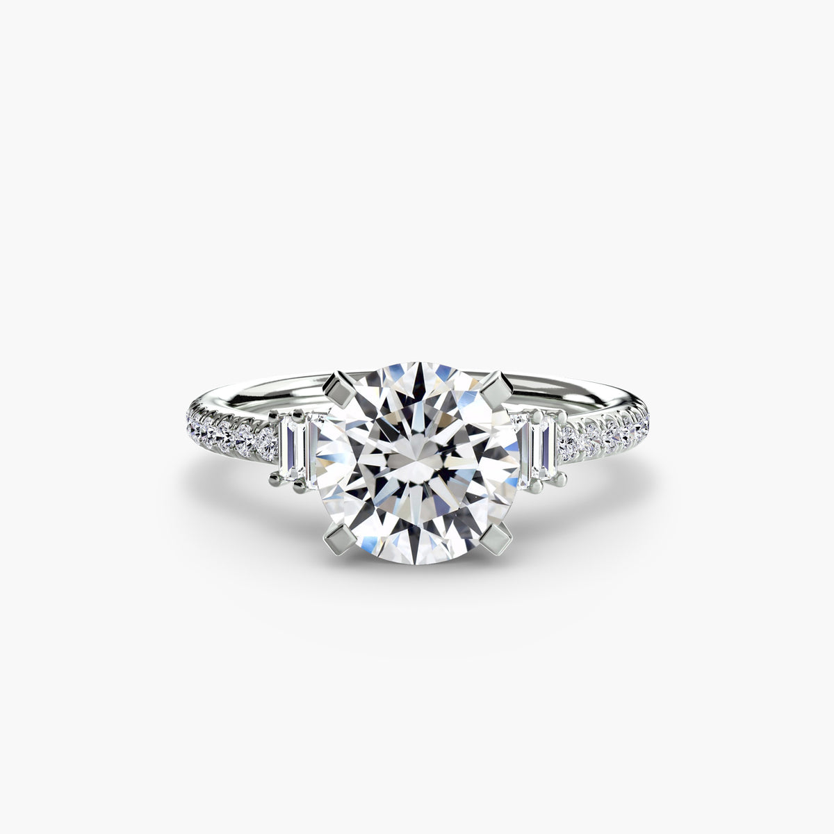 The Genevieve Pavé Solitaire