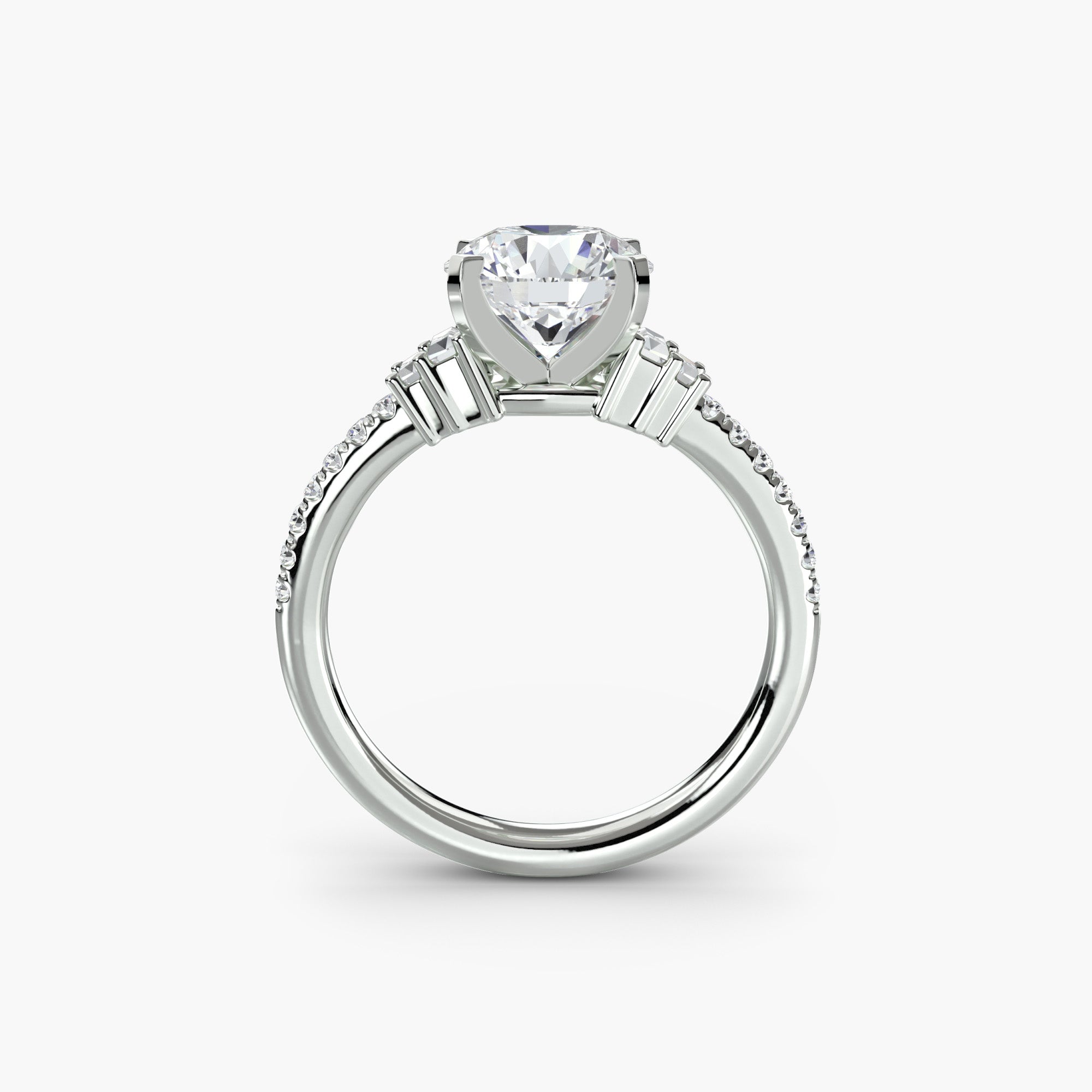 The Genevieve Pavé Solitaire