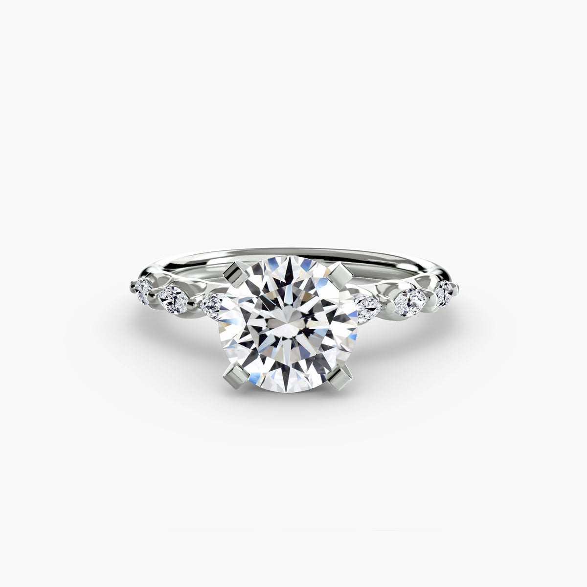 The Flora Accent Solitaire