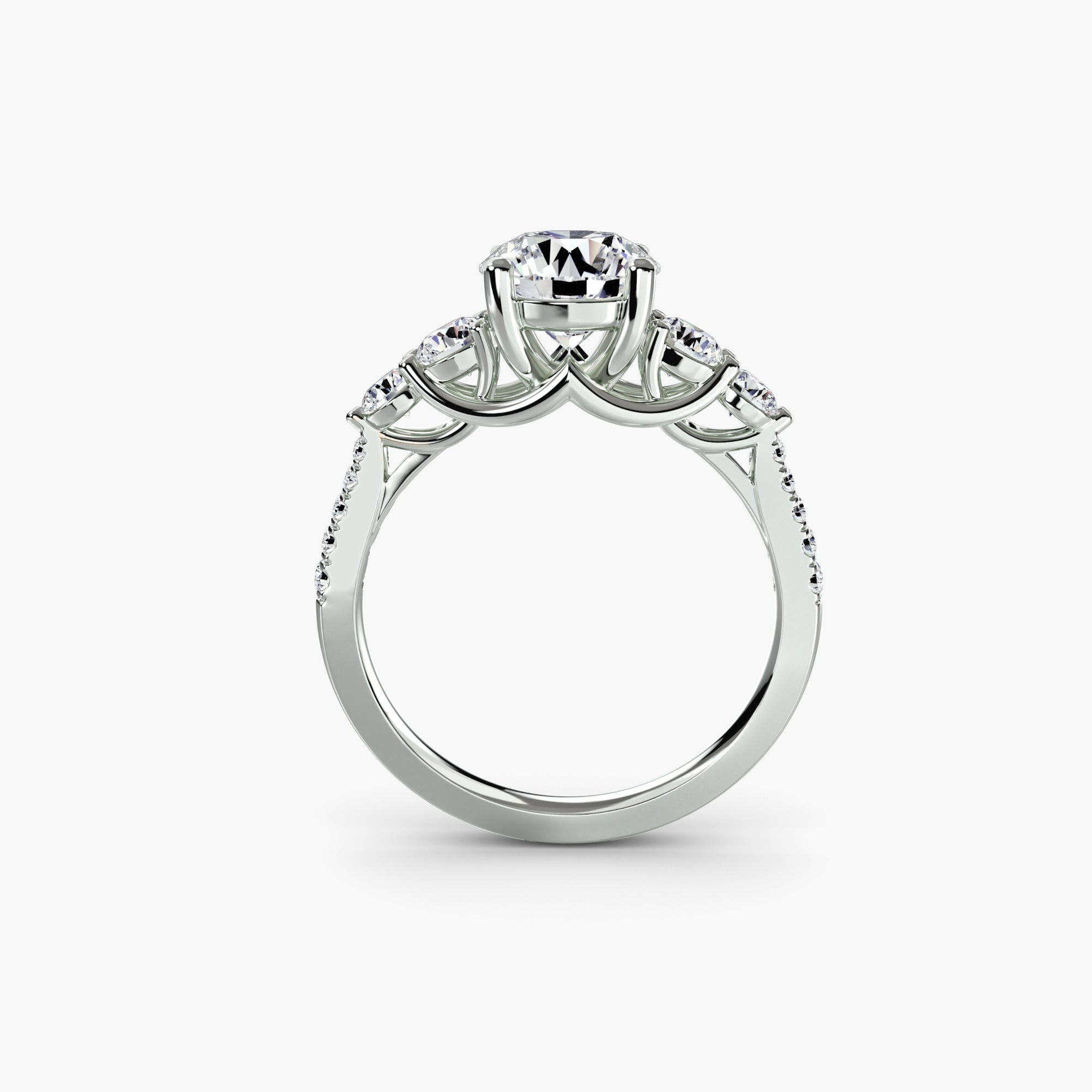 The Seraphina Five-Stone Pavé Ring