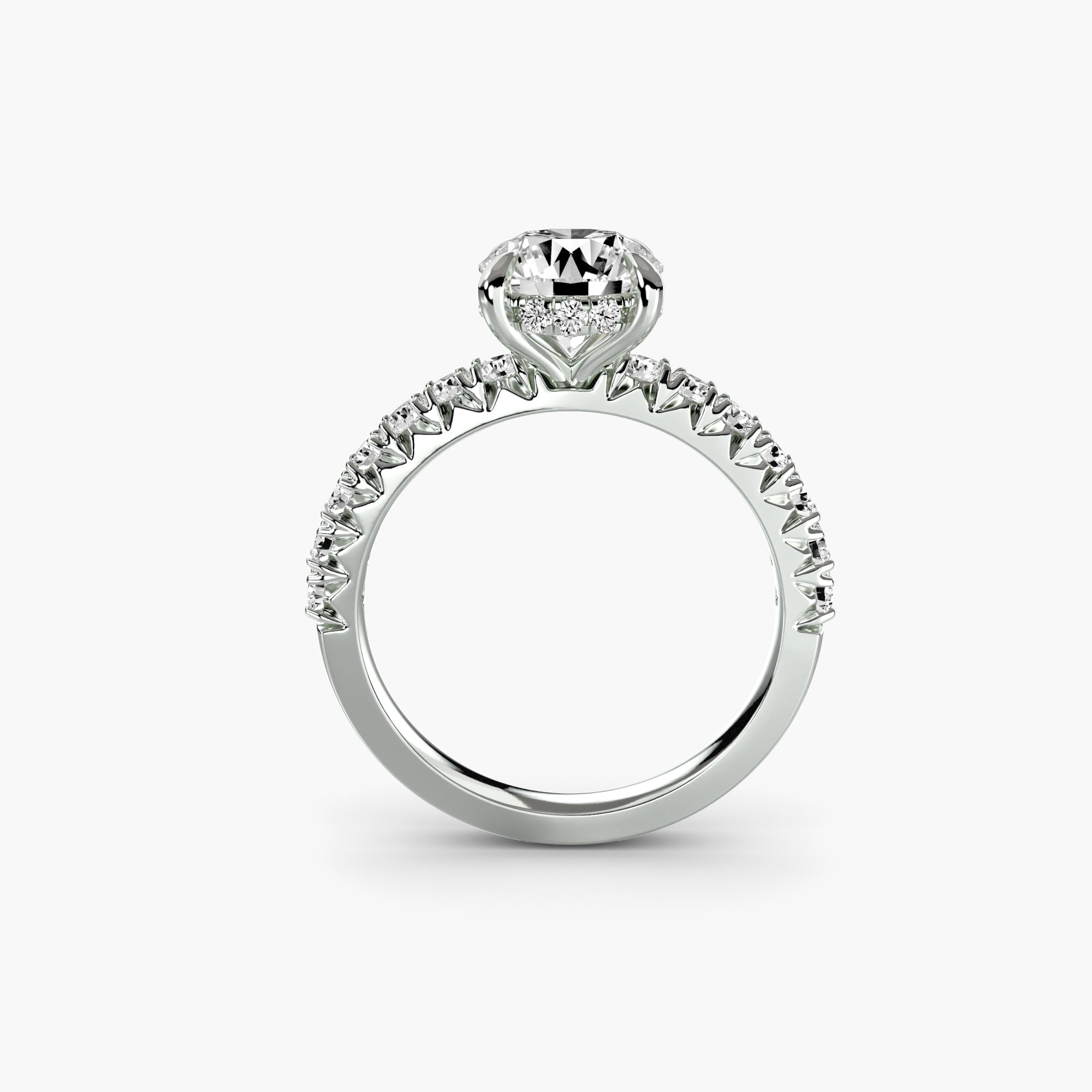The Lillian Pavé Solitaire