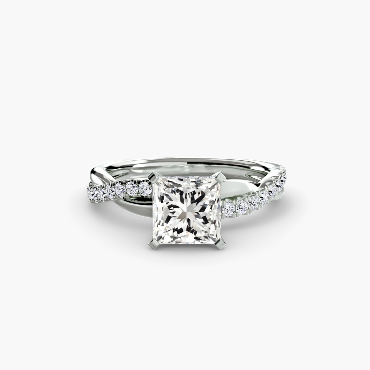 The Esme Twist Pavé Ring