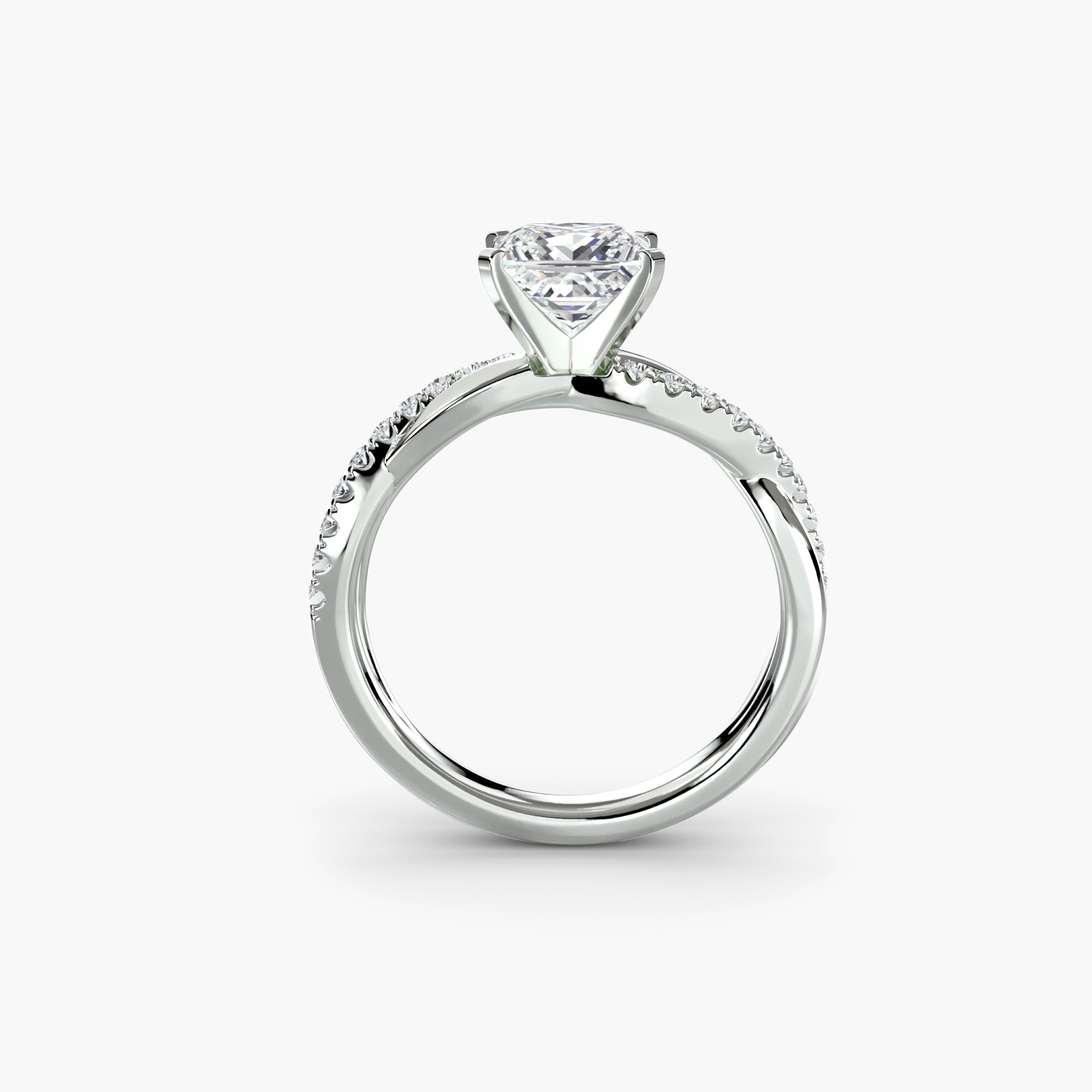 The Esme Twist Pavé Ring