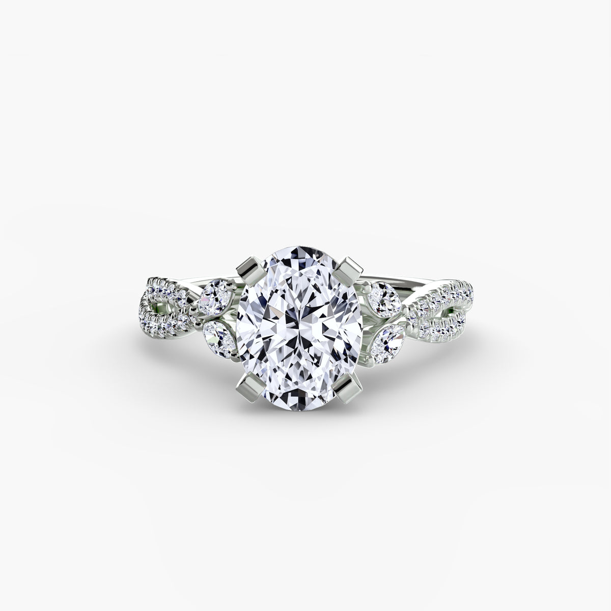 The Amelie Twist Pavé Ring
