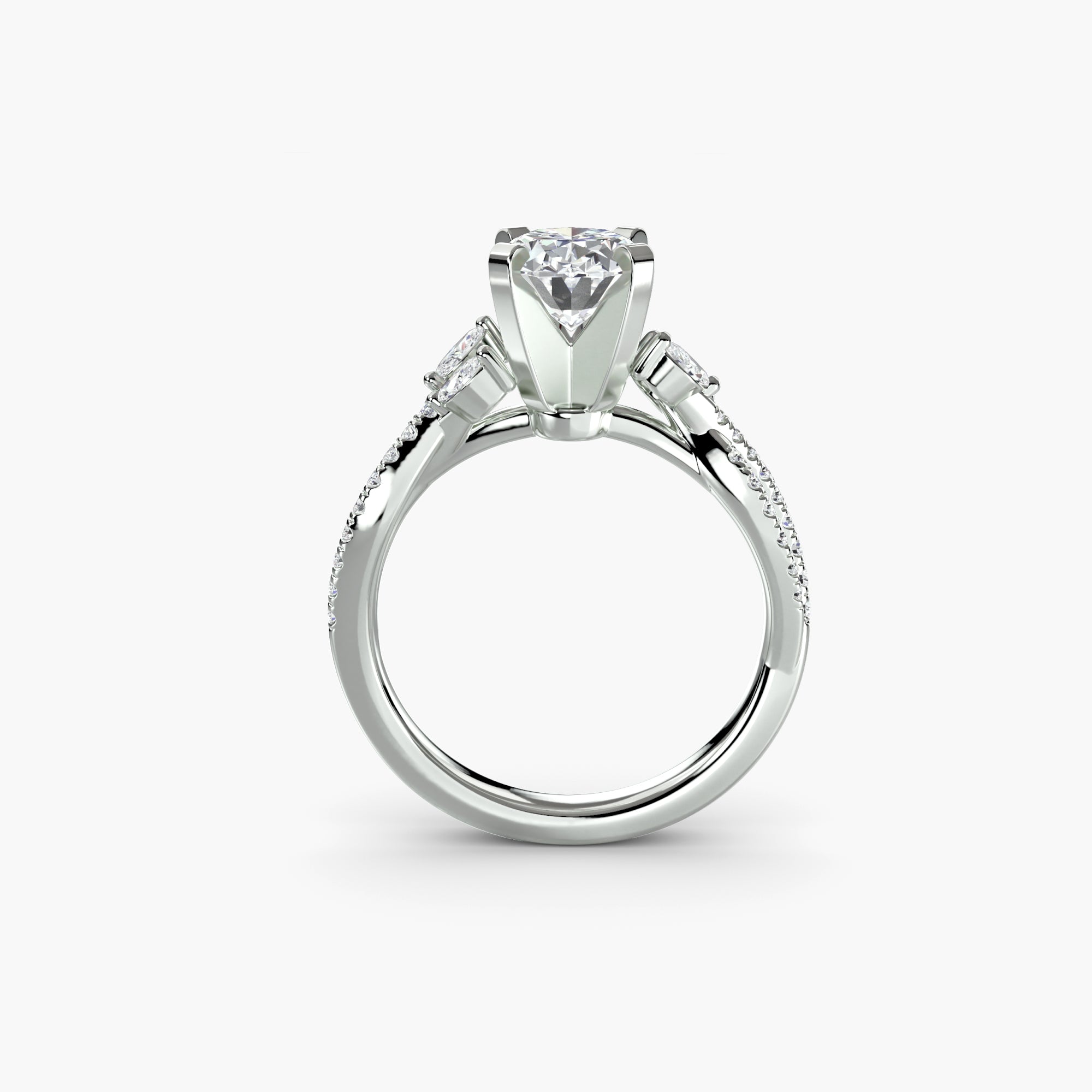 The Amelie Twist Pavé Ring