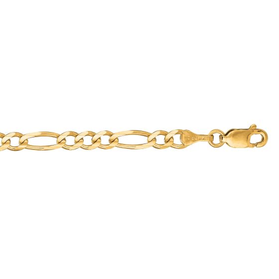 MEHT Signature 14K Gold Figaro Chain – 3.8mm