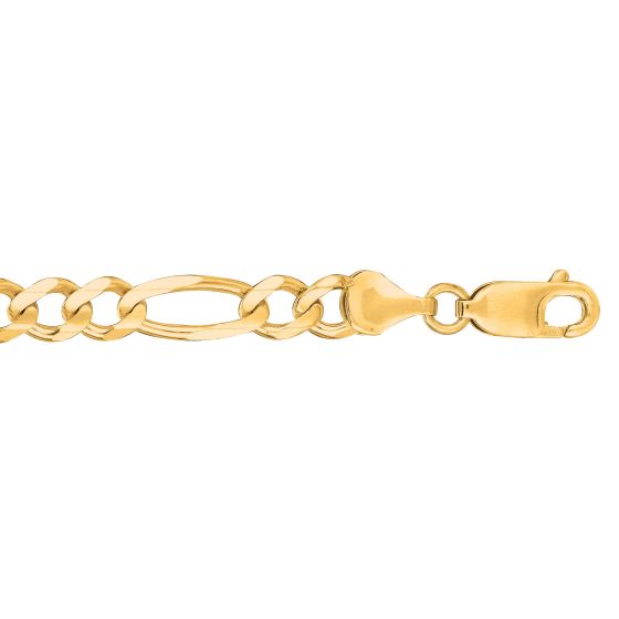 MEHT Signature 14K Gold Figaro Chain – 6mm