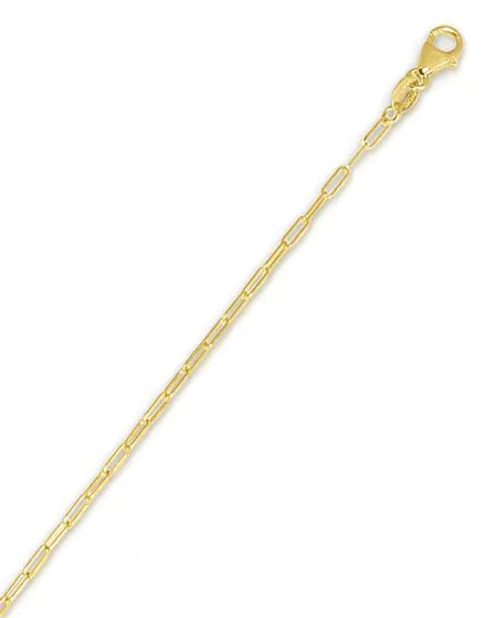 MEHT Signature 14K Gold Paperclip Chain – 1.5mm
